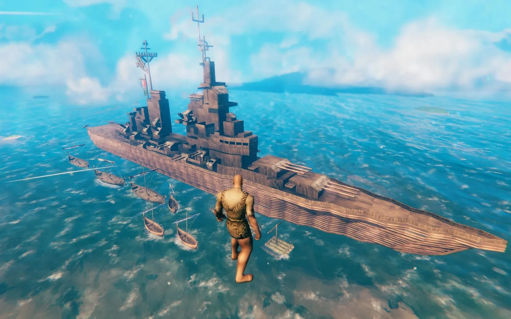 Valheim Player Recreates Impressive U.S. Navy Battleship In-Game