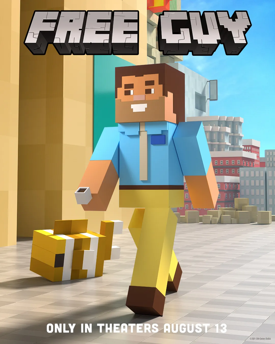 Free Guy's New Movie Posters Draw Inspiration From Animal Crossing, Doom, GTA, And More