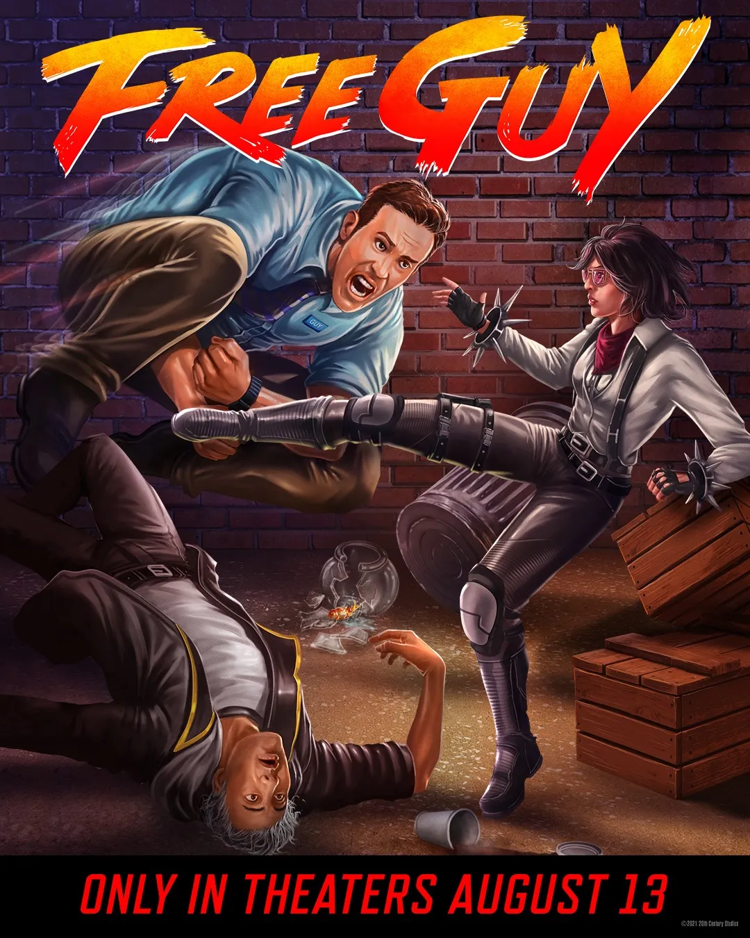 Free Guy's New Movie Posters Draw Inspiration From Animal Crossing, Doom, GTA, And More
