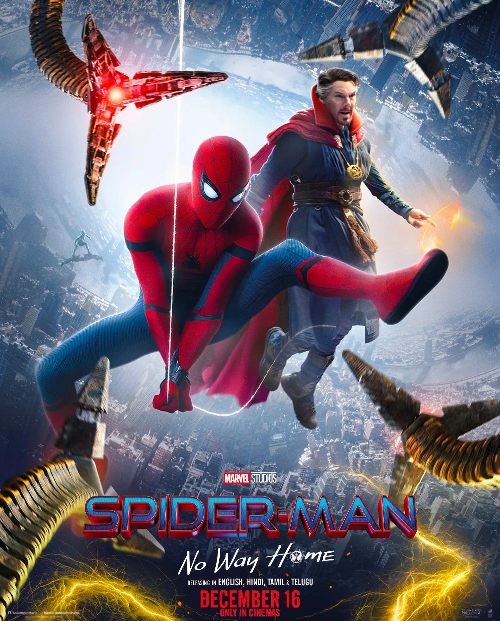 Tom Holland May Be In Three More Spider-Man Films, New No Way Home Posters Released