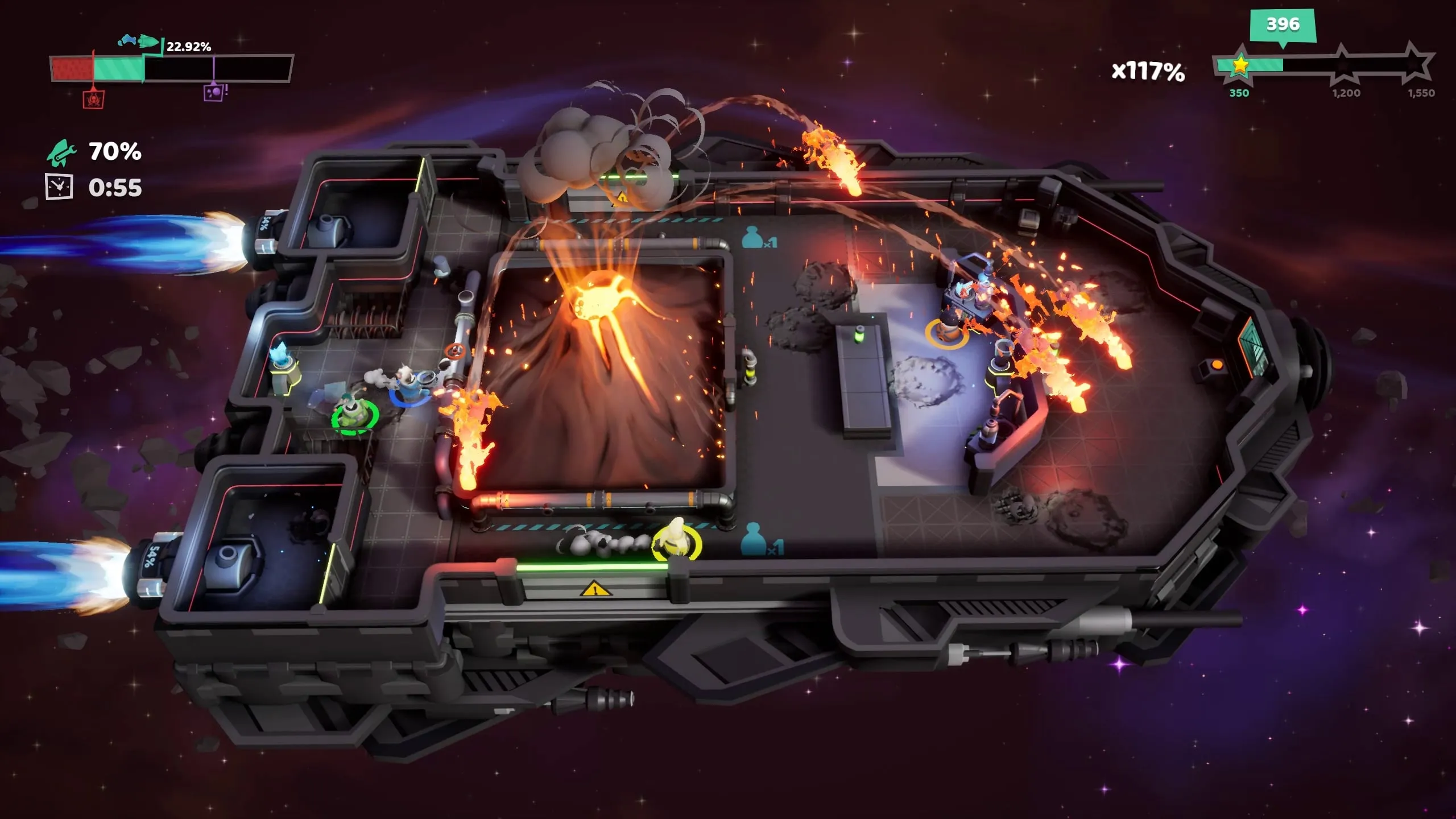 Fueled Up Is A Four-Player Couch Co-Op Game Set In Space Developed By Fireline Games