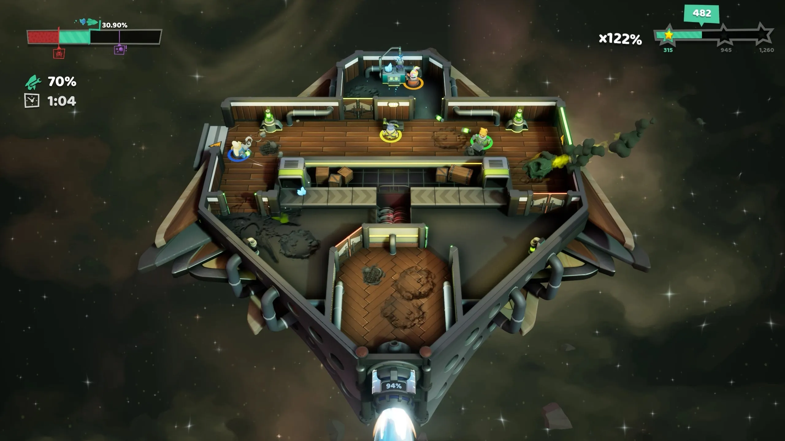 Fueled Up Is A Four-Player Couch Co-Op Game Set In Space Developed By Fireline Games