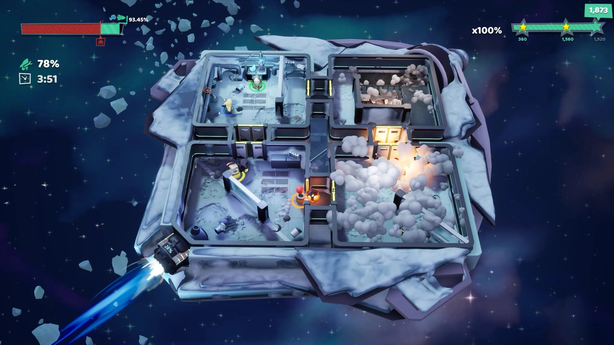 Fueled Up Is A Four-Player Couch Co-Op Game Set In Space Developed By Fireline Games