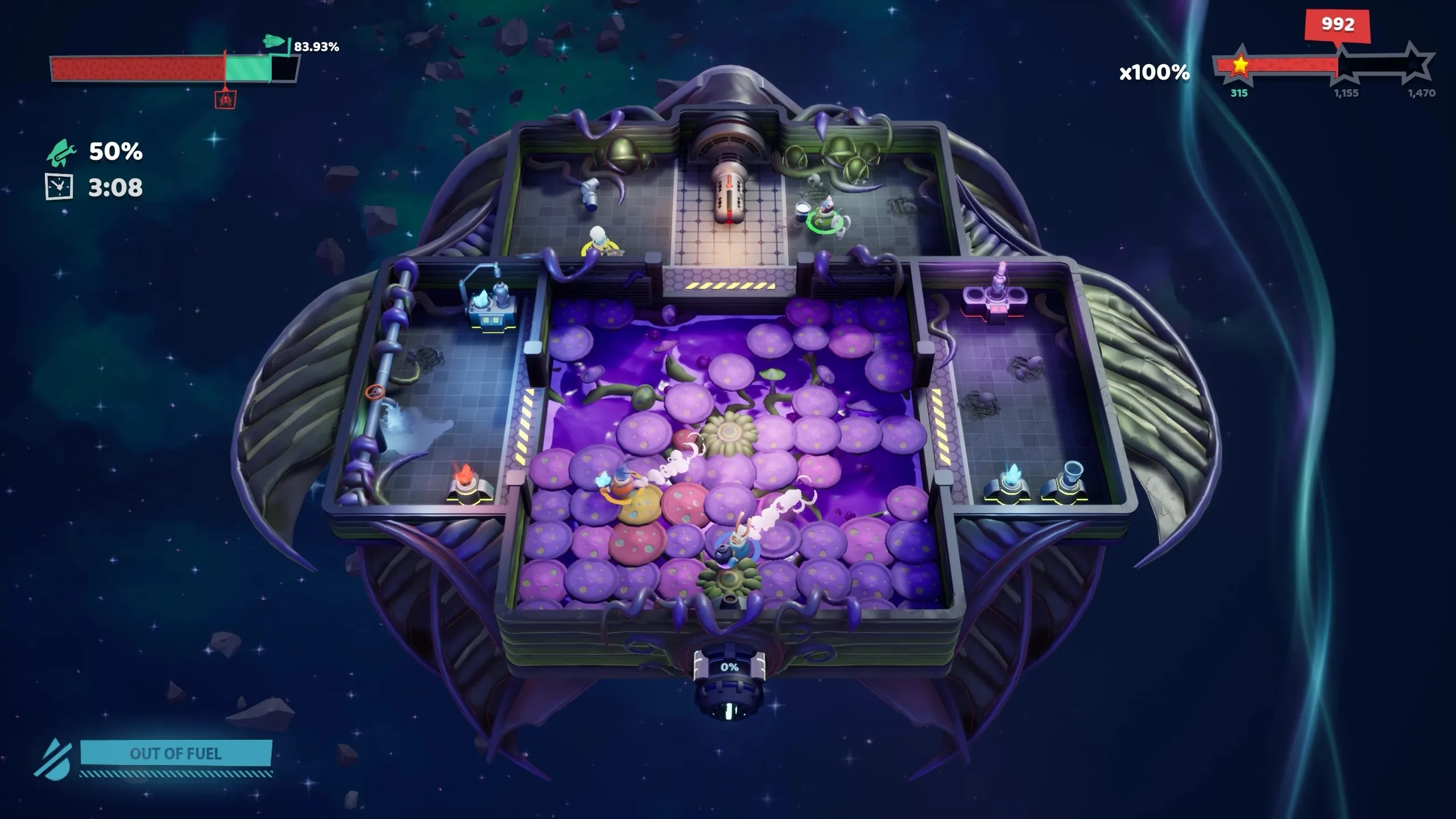 Fueled Up Is A Four-Player Couch Co-Op Game Set In Space Developed By Fireline Games