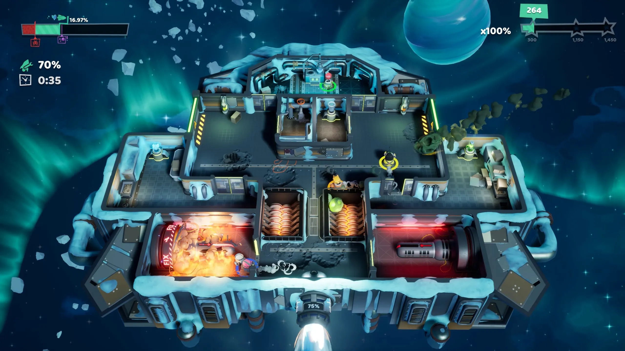 Fueled Up Is A Four-Player Couch Co-Op Game Set In Space Developed By Fireline Games