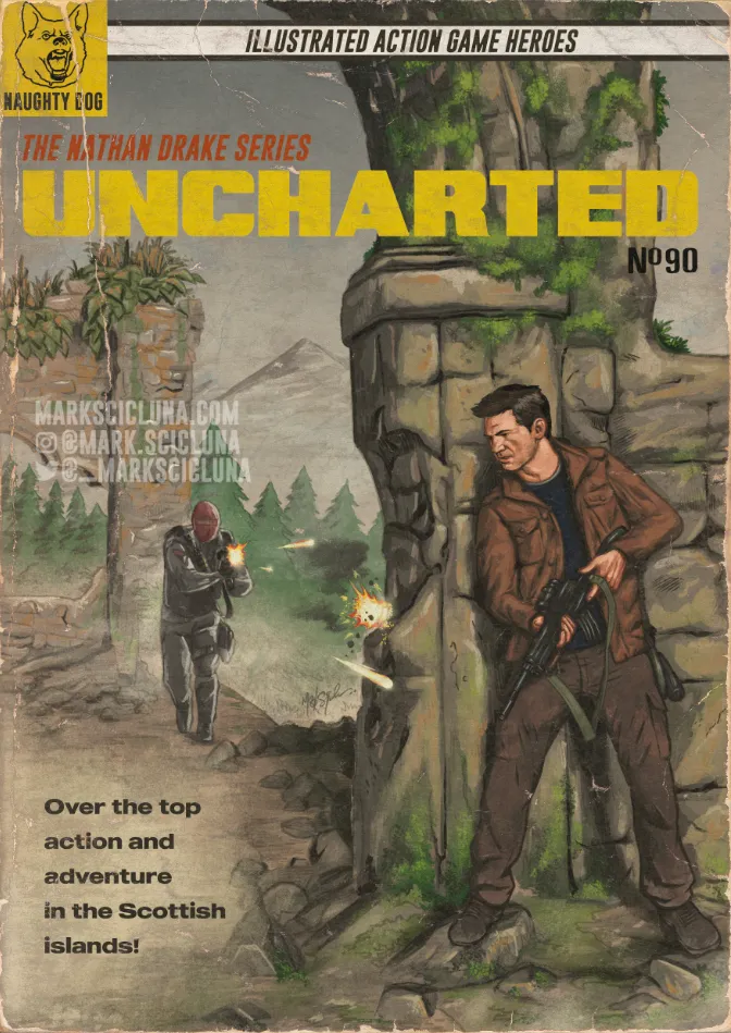Former Rockstar Games Illustrator Creates Vintage Video Game Comic Book Covers And They Look Amazing