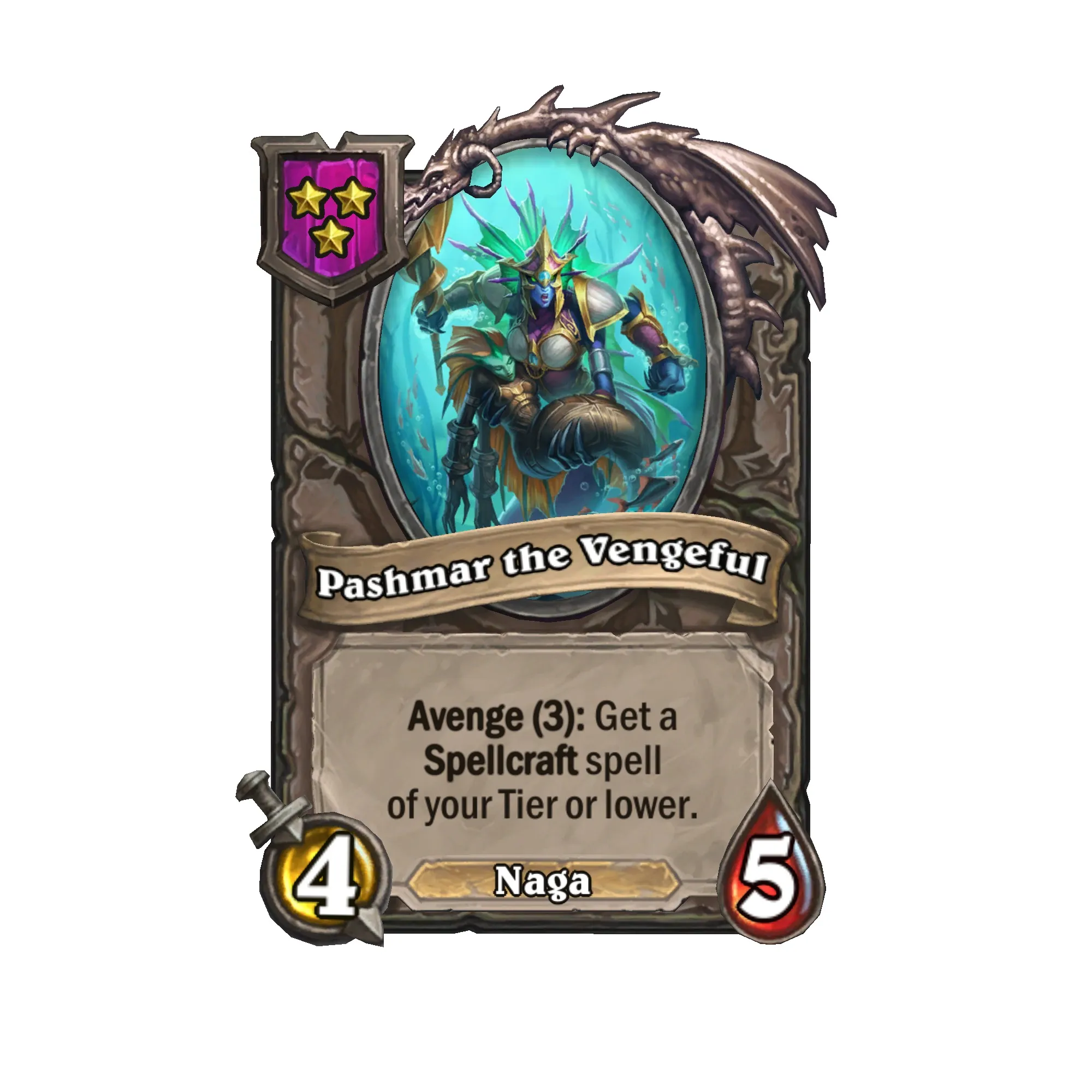 Every Rise Of The Naga Minion Coming To Hearthstone Battlegrounds