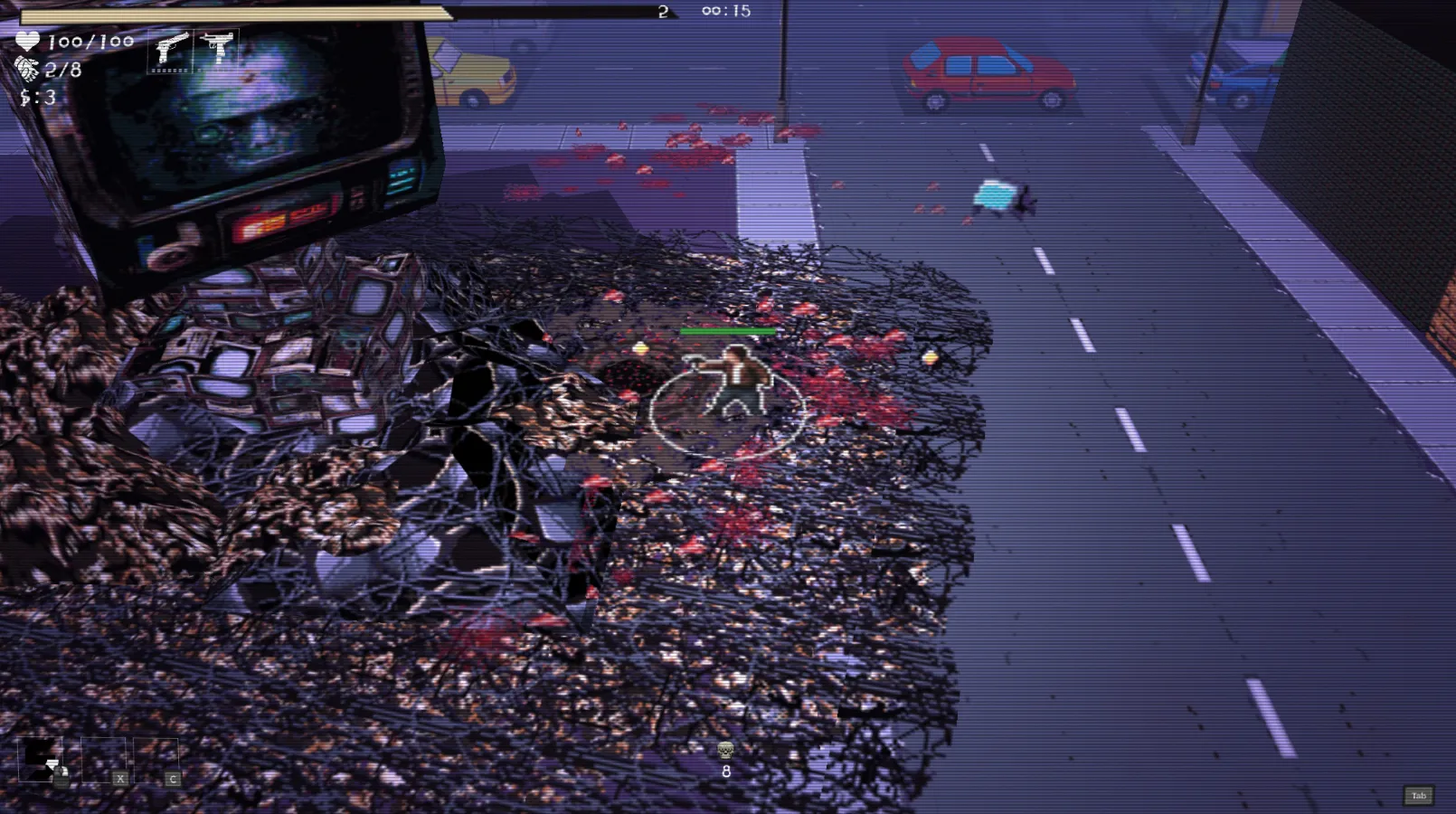 Outer Terror, An Arcade Bullet Hell Homage To B-Movie Horror, Hits PC Soon