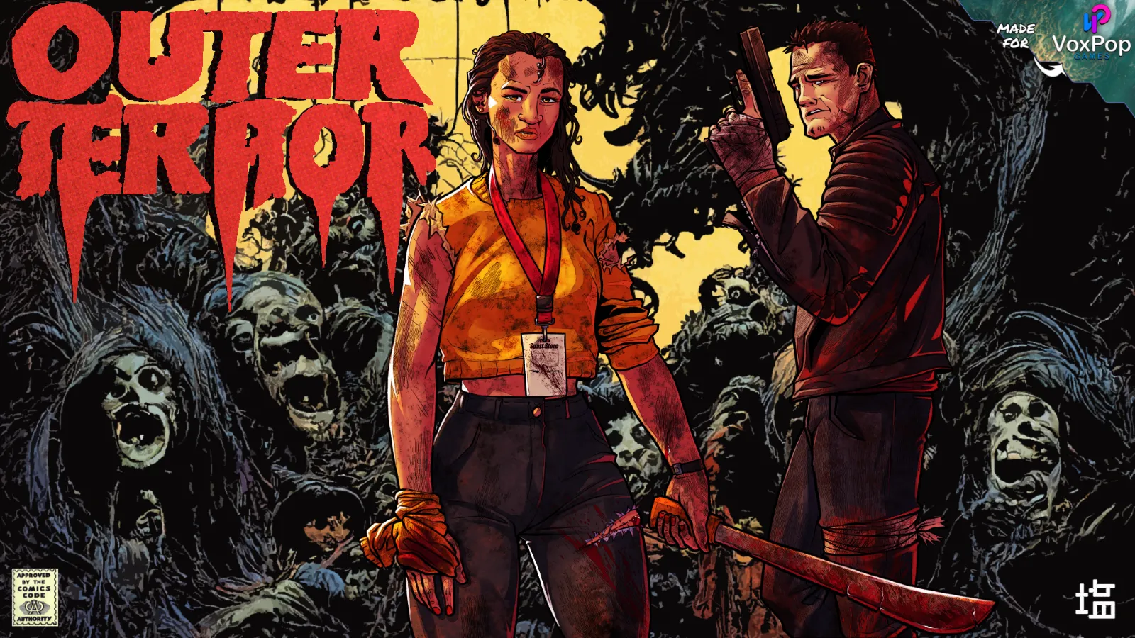 Outer Terror, An Arcade Bullet Hell Homage To B-Movie Horror, Hits PC Soon