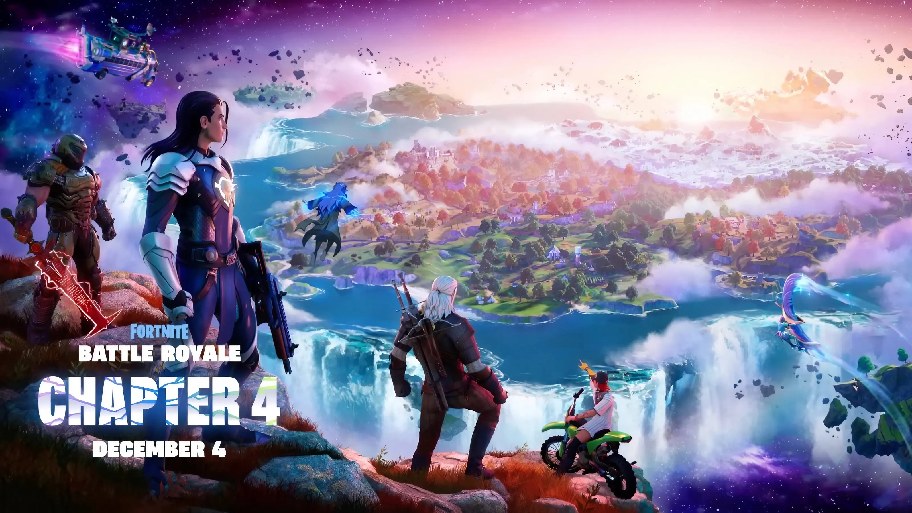 Fortnite Chapter 3 Finale Event Concludes With First Look At New Chapter 4 Map And Skins