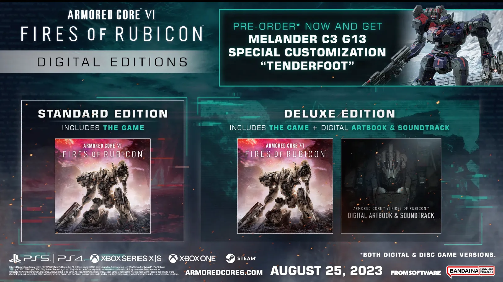 Armored Core VI: Fires Of Rubicon, From Software's Next Game, Gets August Release Date