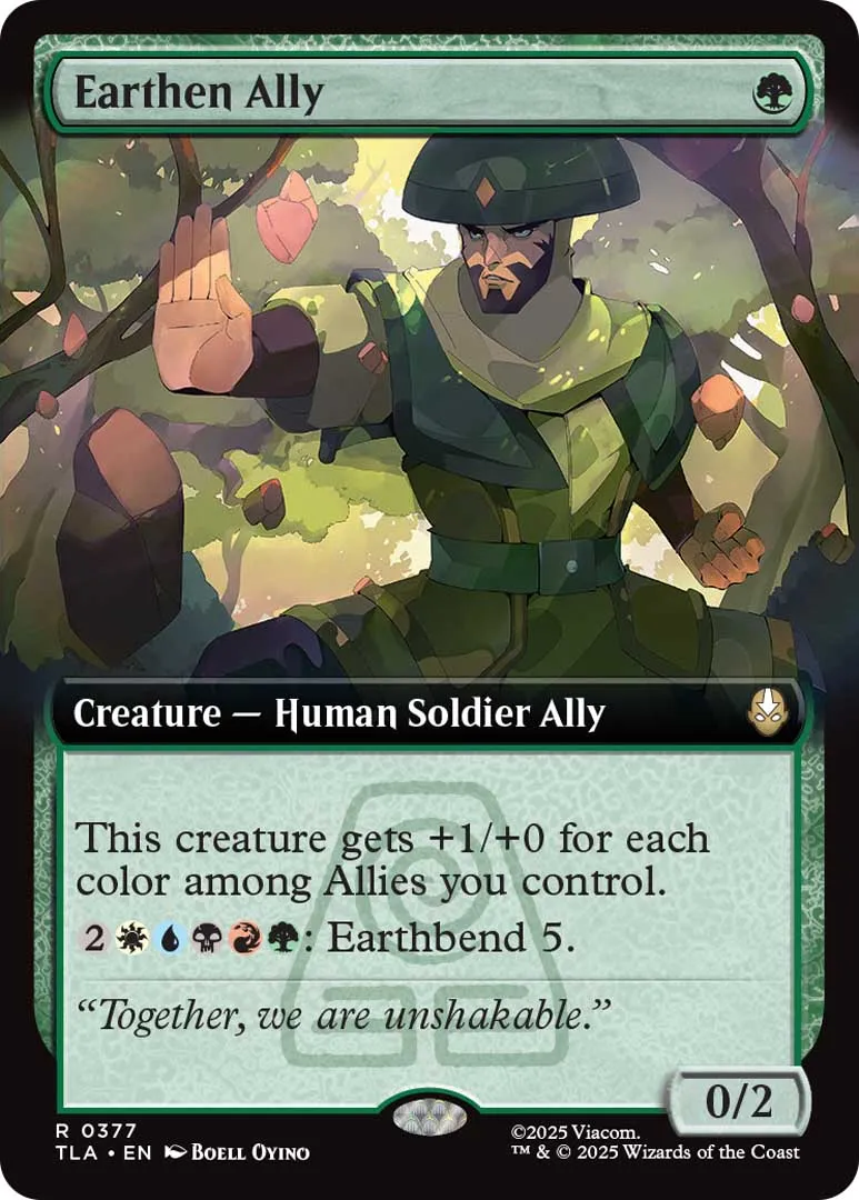 Exclusive Magic: The Gathering x Avatar: The Last Airbender Card Reveals - Earth Allies