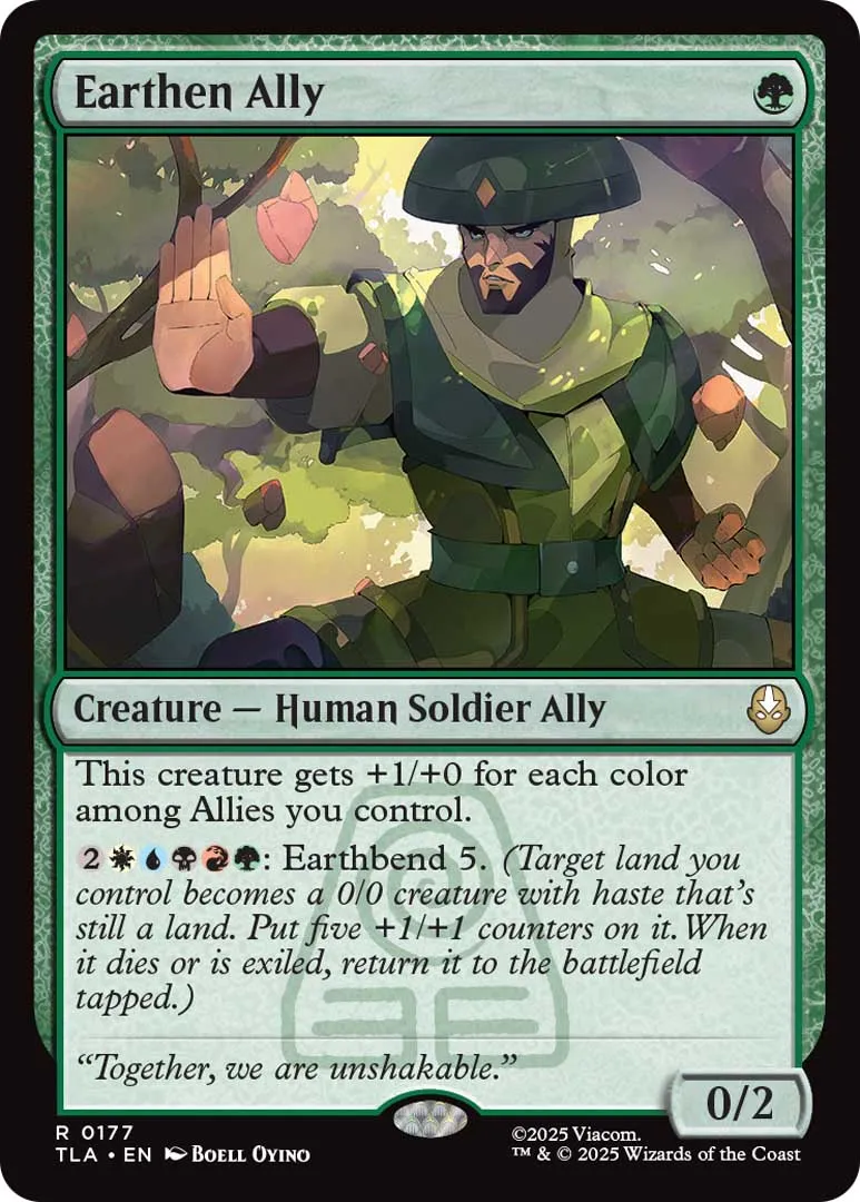 Exclusive Magic: The Gathering x Avatar: The Last Airbender Card Reveals - Earth Allies