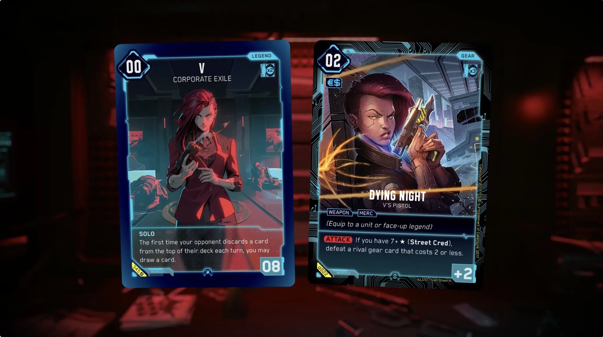  Cyberpunk 2077 Edgerunners Trading Card Game TCG Cards Announcement Trailer