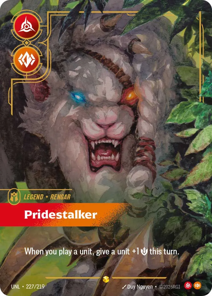 Exclusive Riftbound Unleashed Card Reveal - Rengar's Overnumbered Legend
