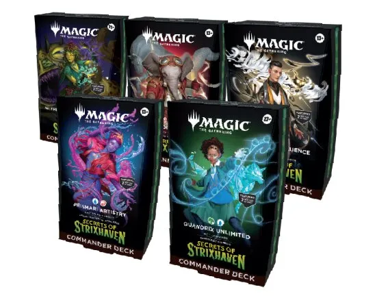 Magic: The Gathering Secrets Of Strixhaven New Cards Preview Bundles Collector's Commander Decks