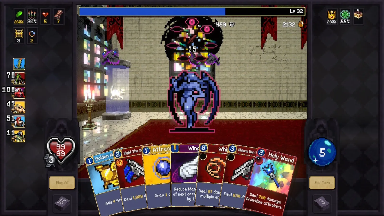 Vampire Crawlers Poncle Game Informer Review First Person Dungeon Crawler Deckbuilder Deckbuilding Roguelite