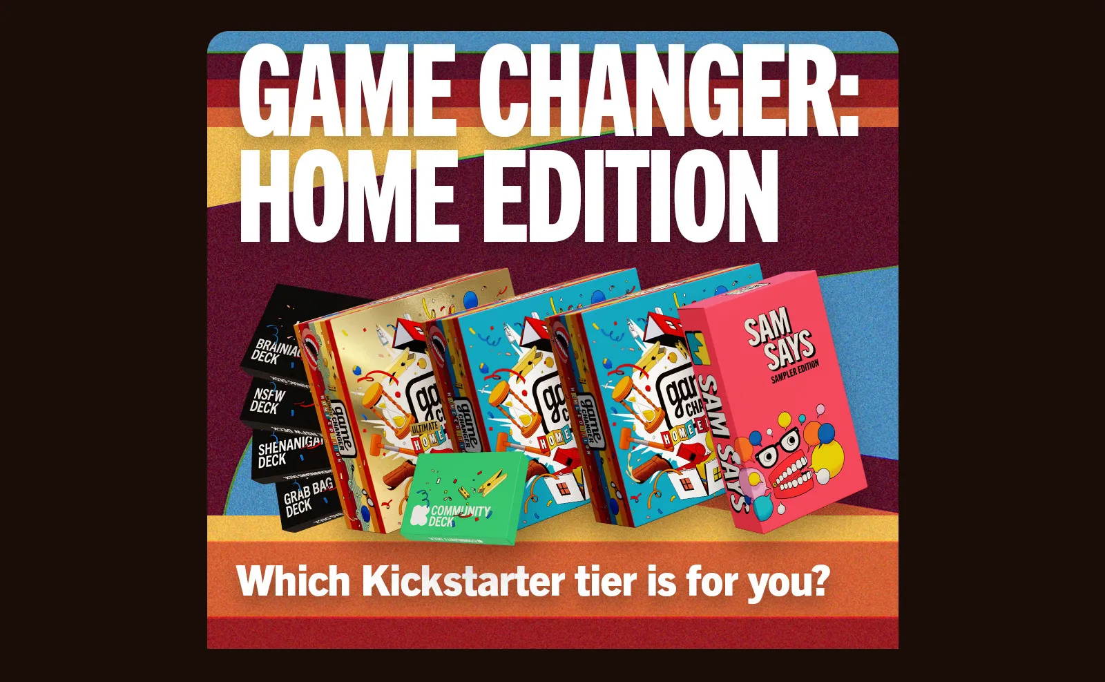 Sam Reich Jokingly Told Us He's Too Involved With Game Changer Board Game: 'Please, For The Love Of God, Help Me'