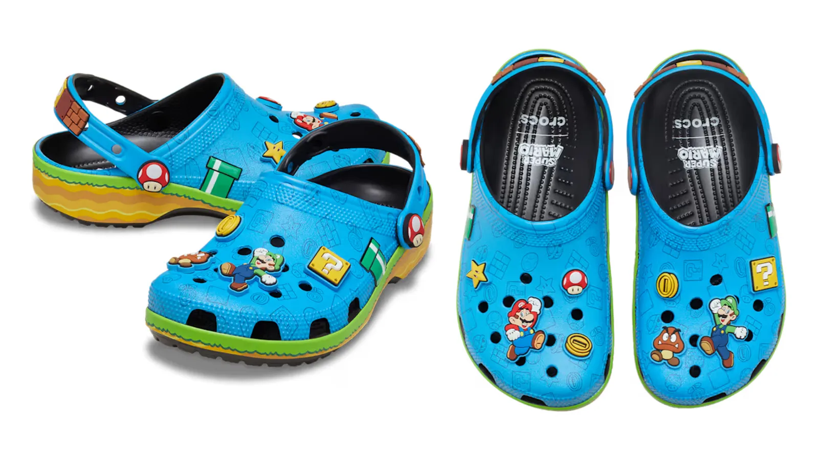 Nintendo Crocs Line Jibbitz Mario Luigi Bowser Yoshi Peach July Release Date