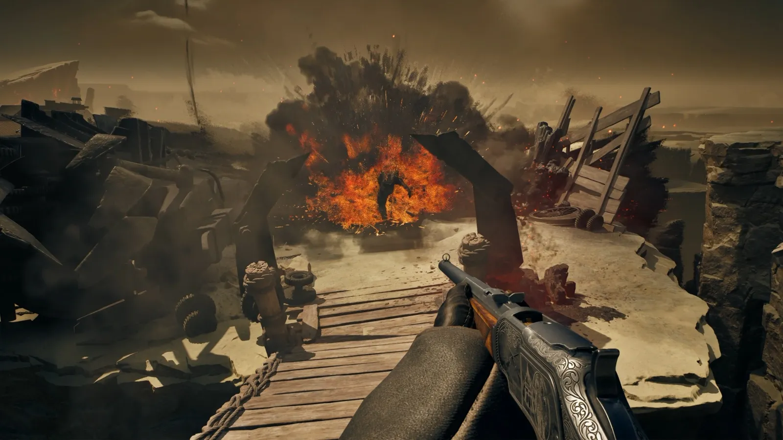 Guns Of Eschaton Is A Western Soulslike FPS Envisioned By The Late Artist Of Half-Life 2 And Dishonored