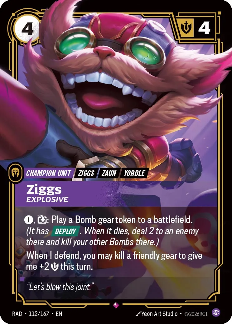 Exclusive Riftbound Radiance Reveal - Ziggs, Explosive