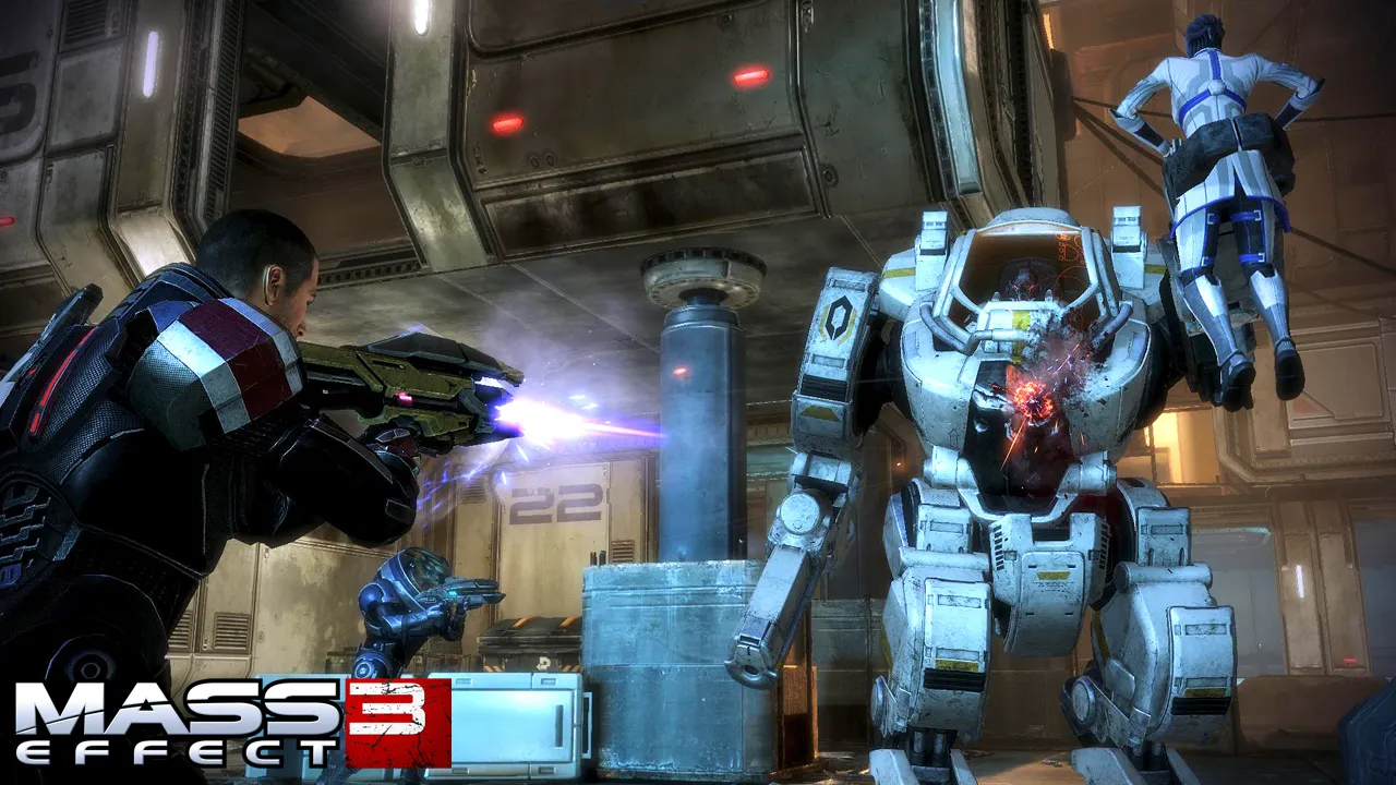 Shepard Rescues A Krogan Female And Teams Up With Anderson