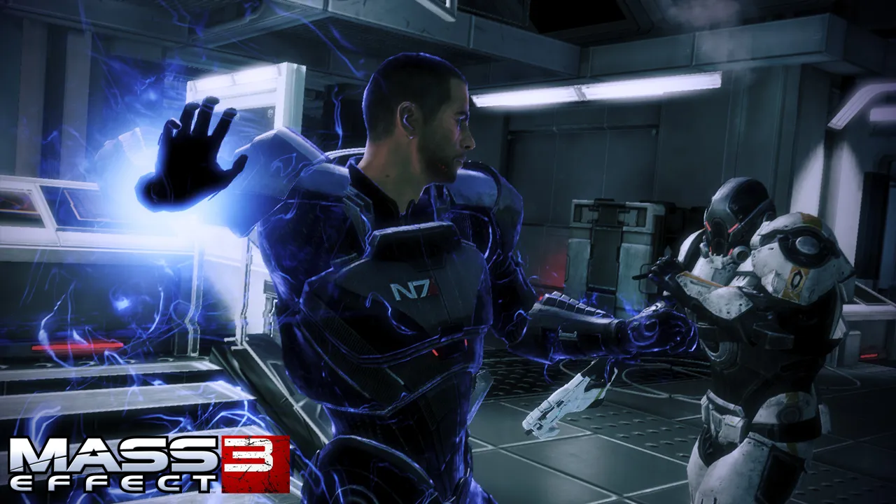 Shepard Rescues A Krogan Female And Teams Up With Anderson