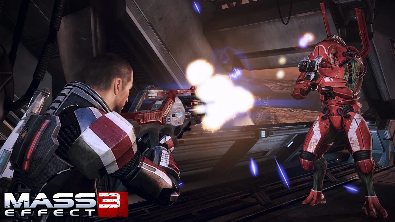 Shepard Rescues A Krogan Female And Teams Up With Anderson