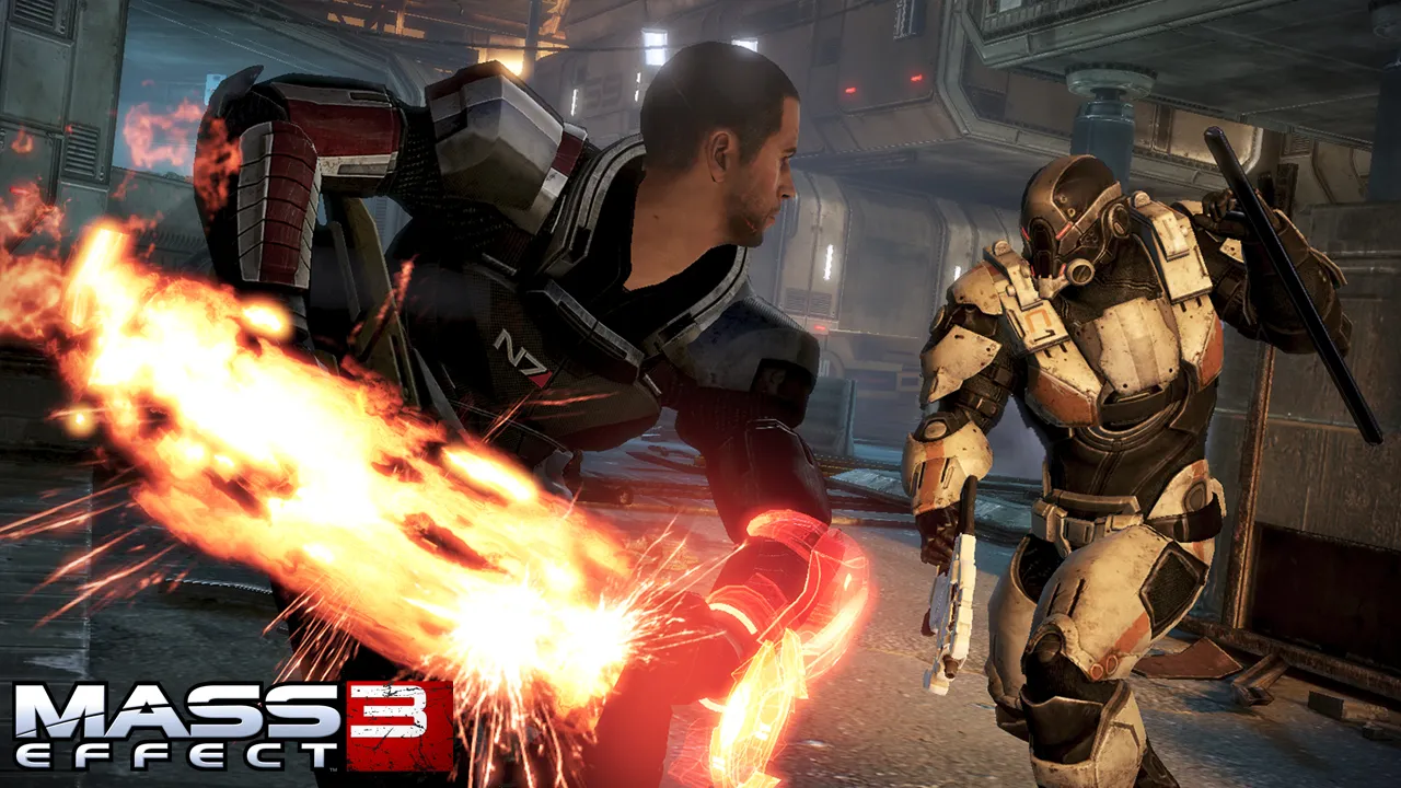 Shepard Rescues A Krogan Female And Teams Up With Anderson