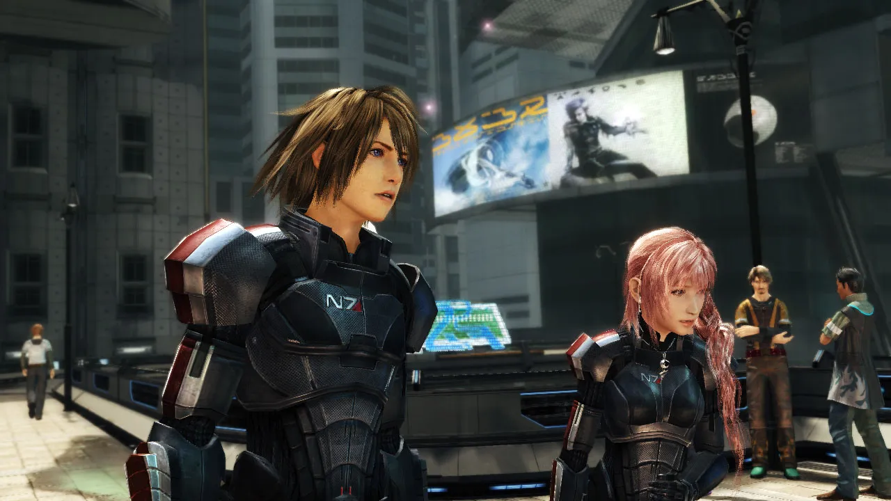 First Shots Of Mass Effect Costumes In Final Fantasy XIII-2