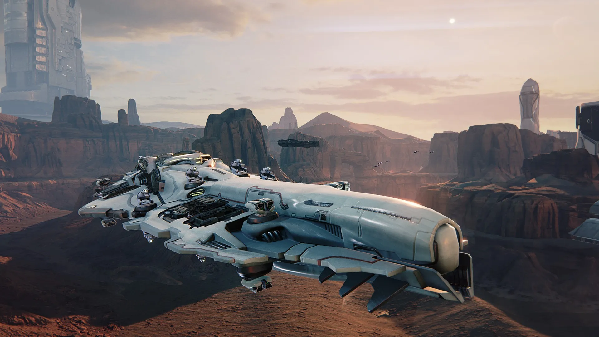  Take A Huge Spaceship For A Test Dogfight
