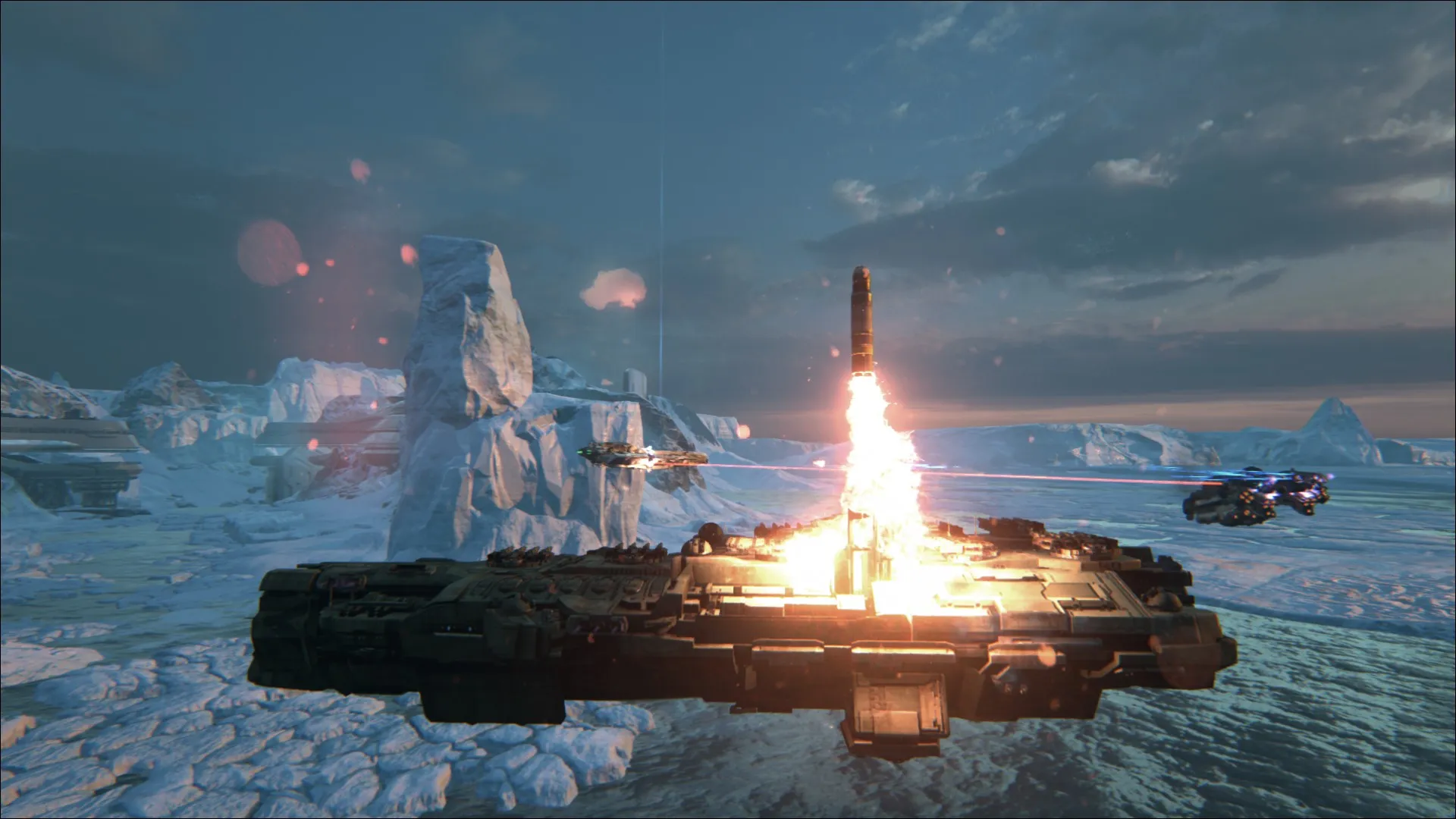  Take A Huge Spaceship For A Test Dogfight