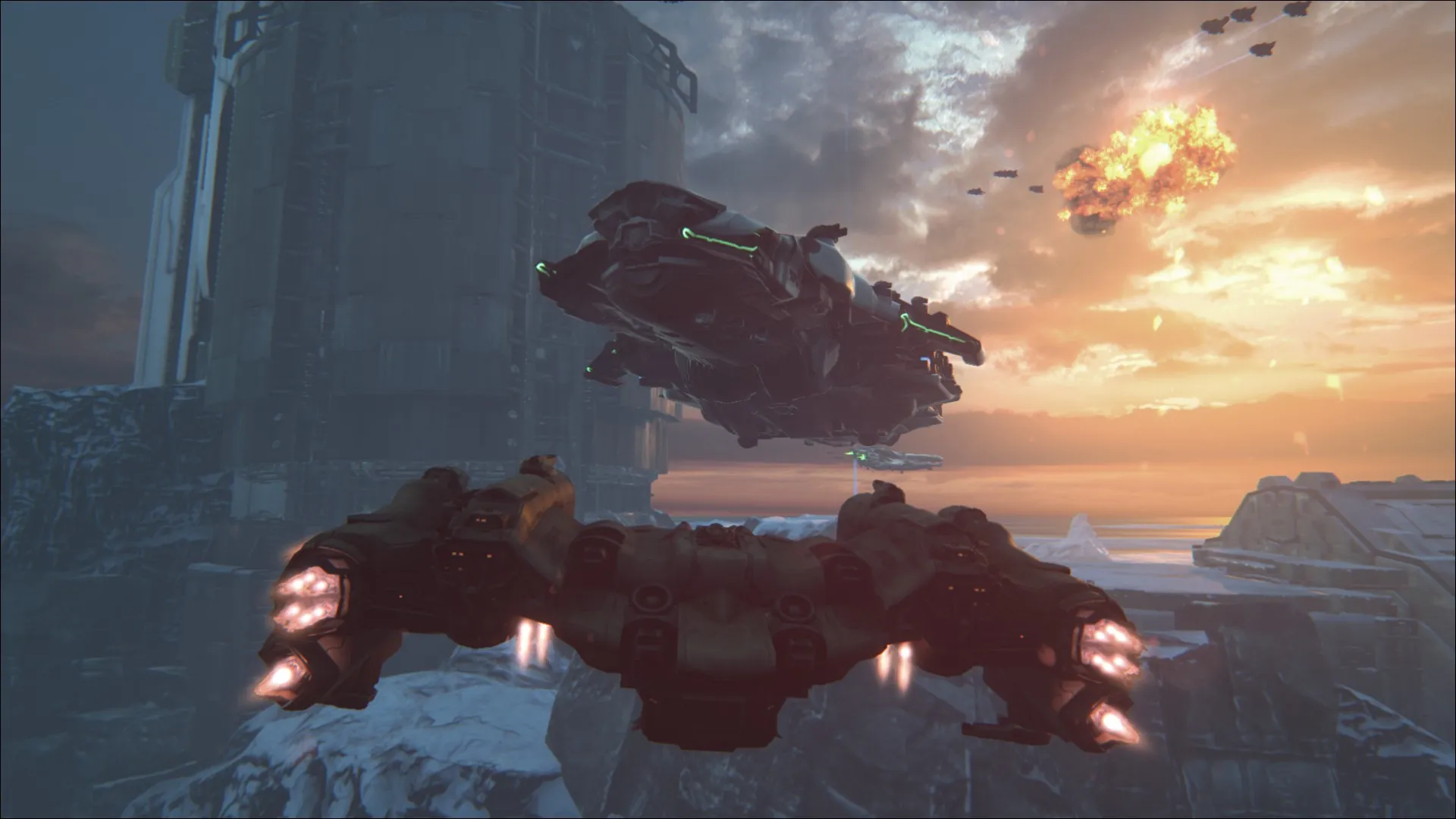  Take A Huge Spaceship For A Test Dogfight