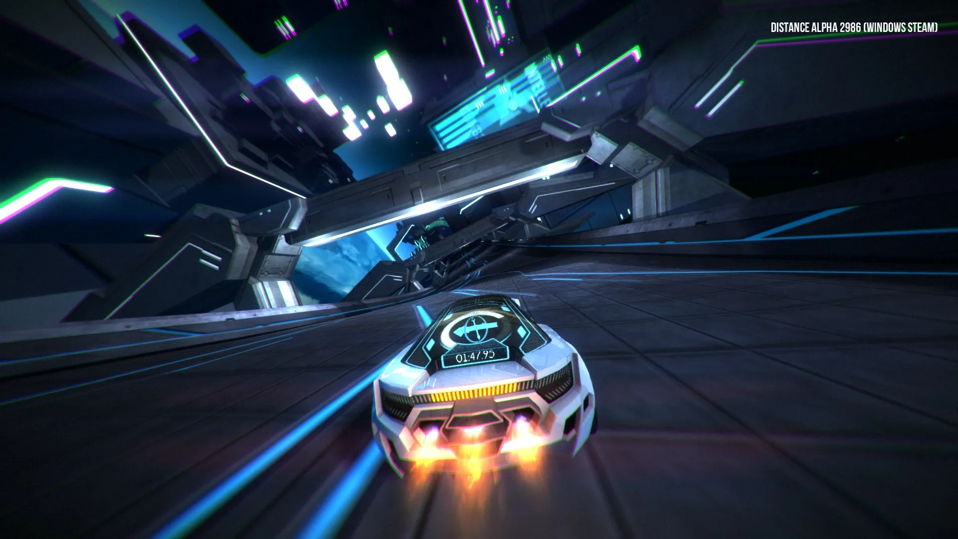 Racing And Flying Through Portals And Leaping Over Obstacles In A Car