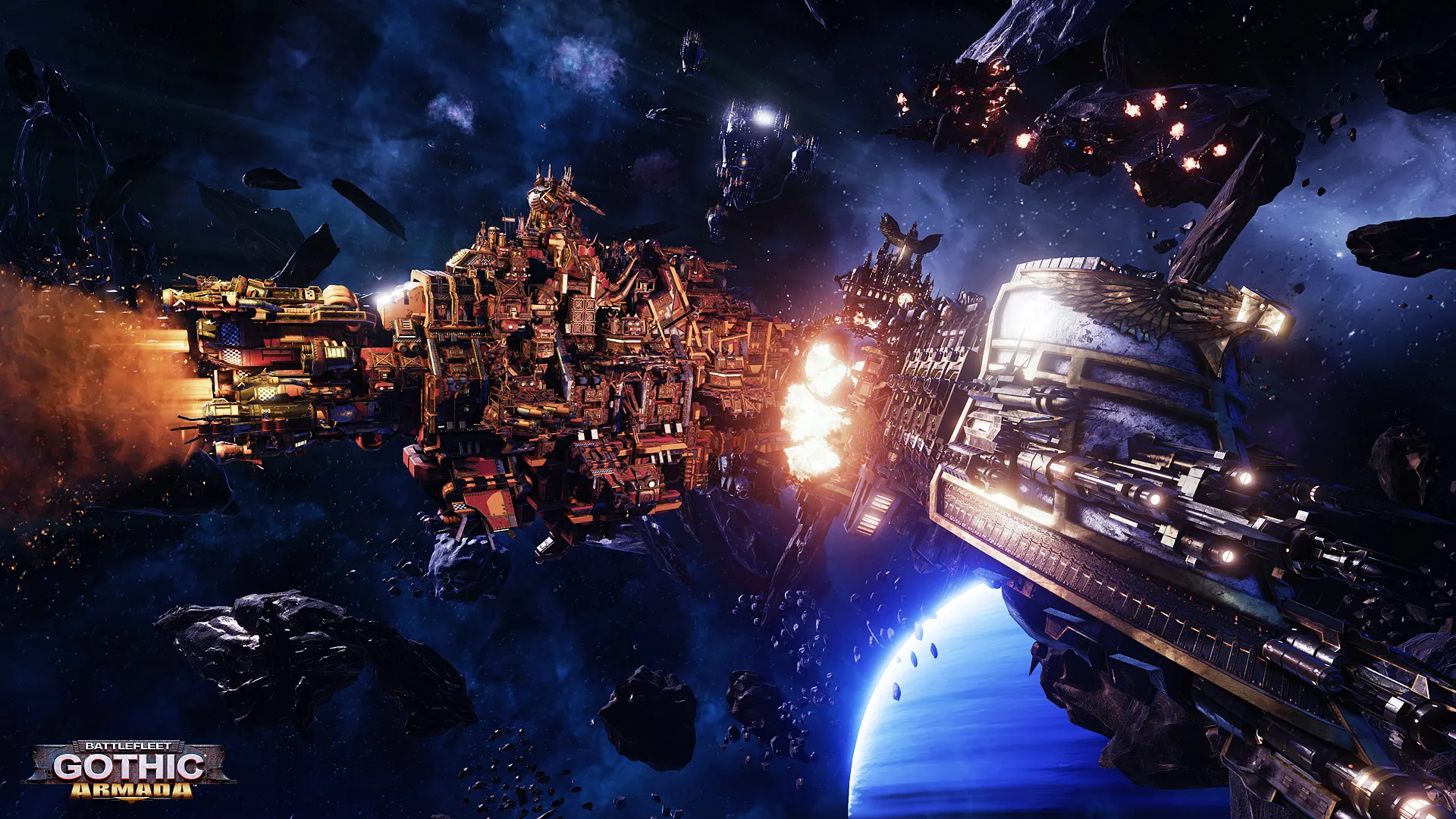 The Ork Fleet Ravages The Galaxy In New Screenshots 