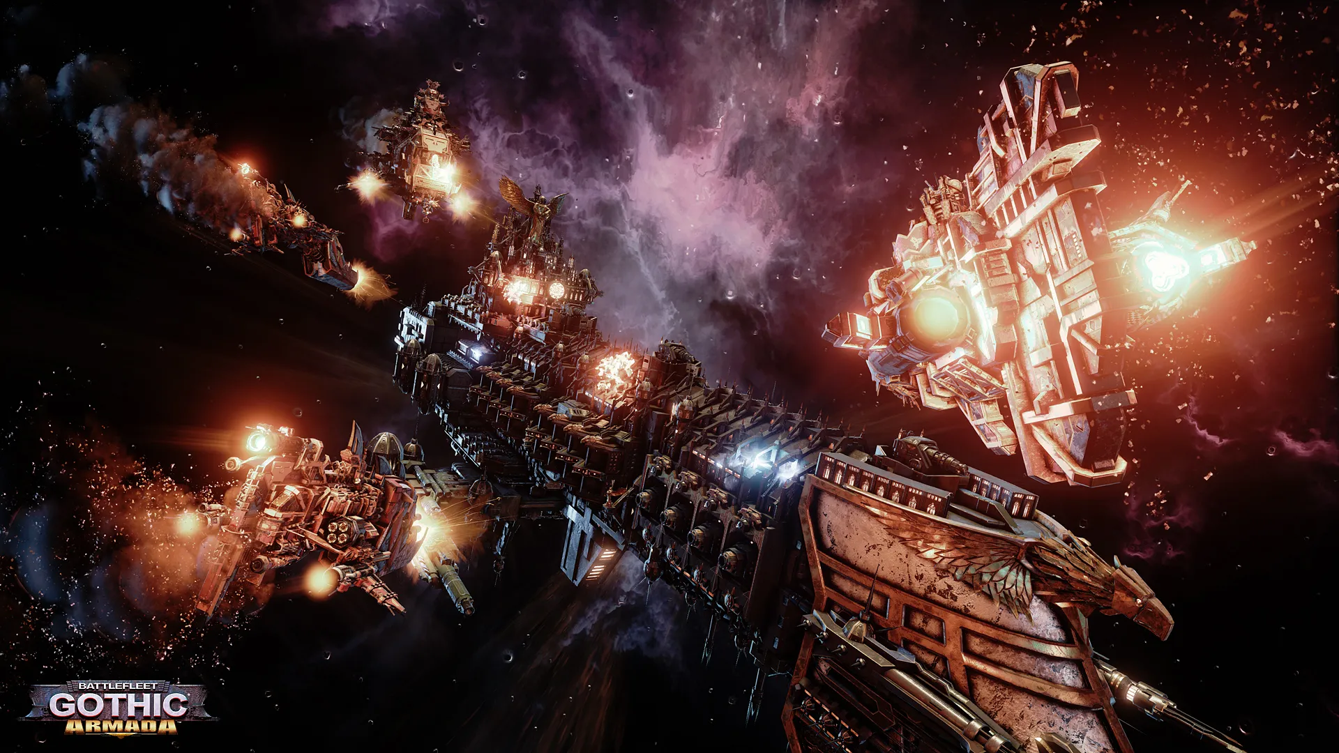 The Ork Fleet Ravages The Galaxy In New Screenshots 