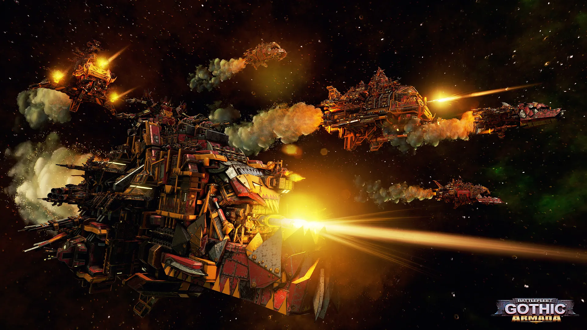 The Ork Fleet Ravages The Galaxy In New Screenshots 