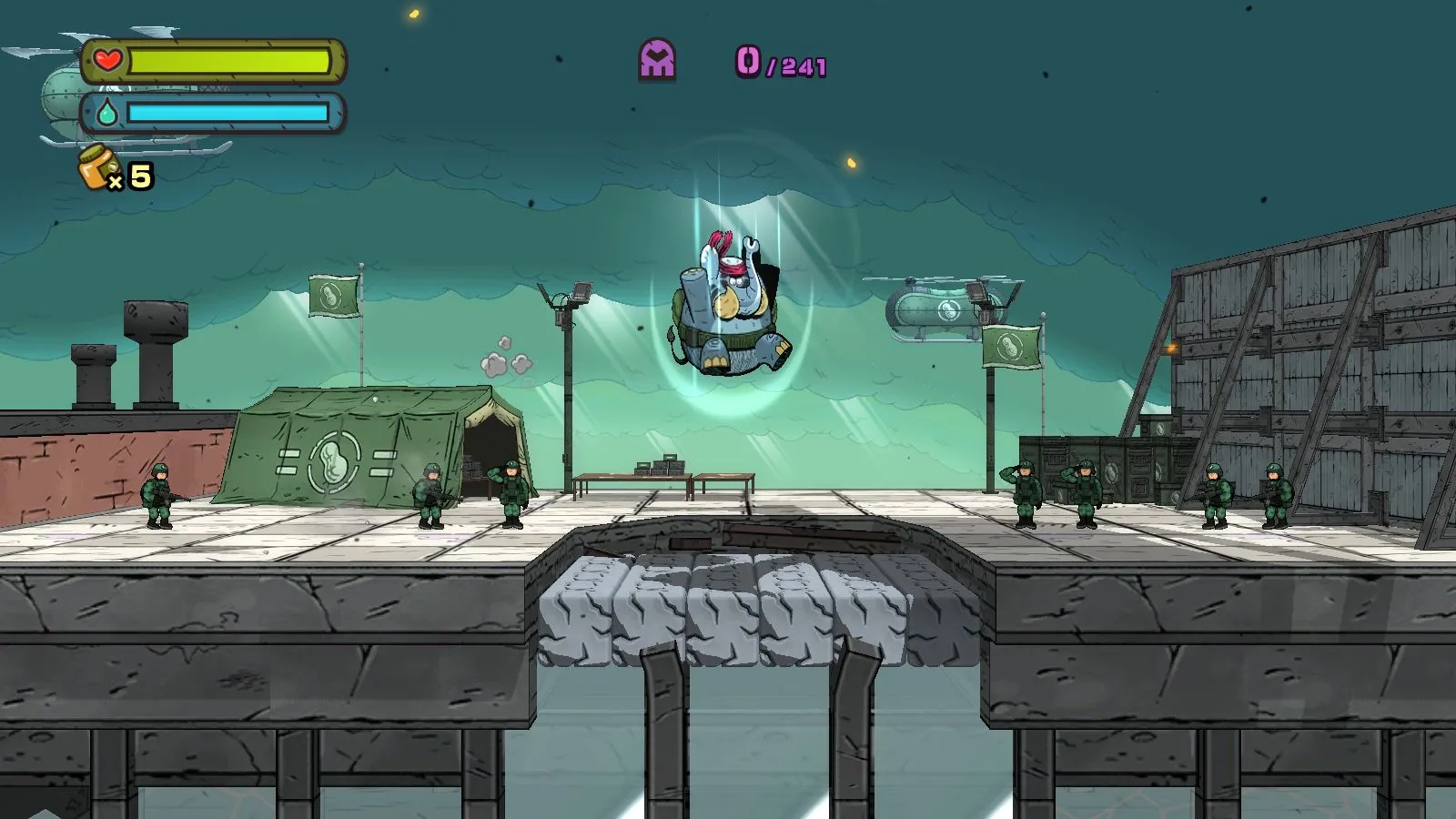 Play As A Commando Elephant In Upcoming Action Platformer 