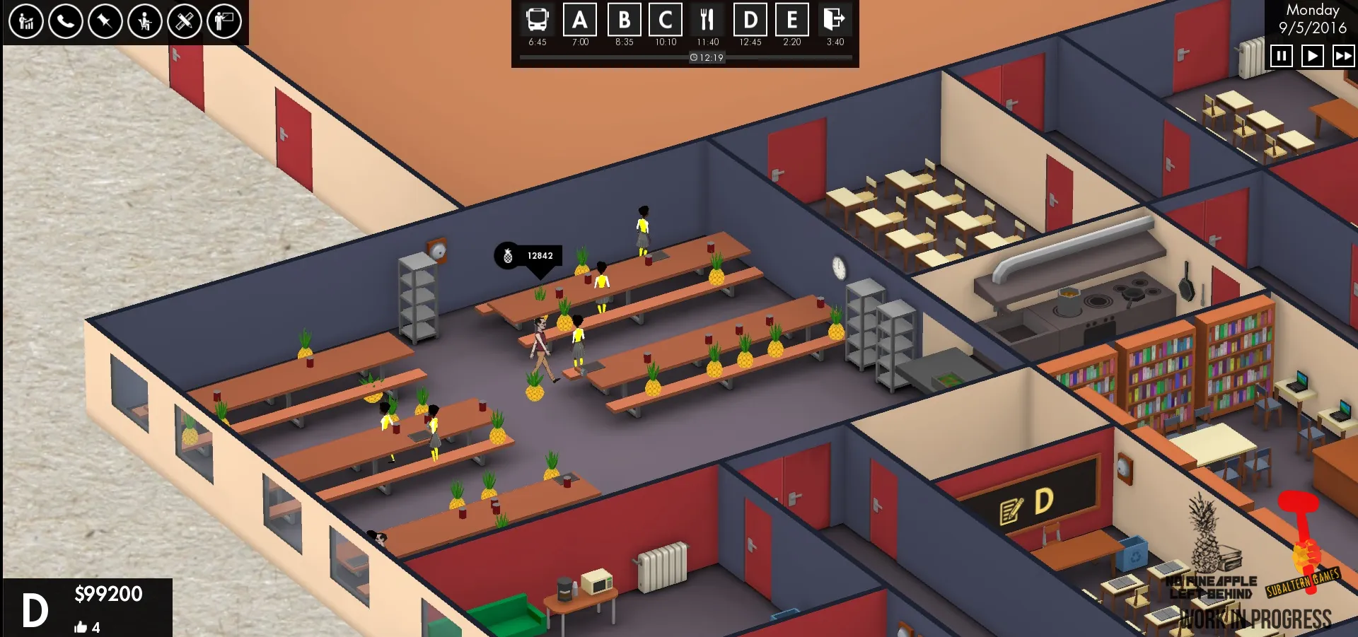 Turn Human Students Into Obedient Pineapples In This Upcoming Management Sim