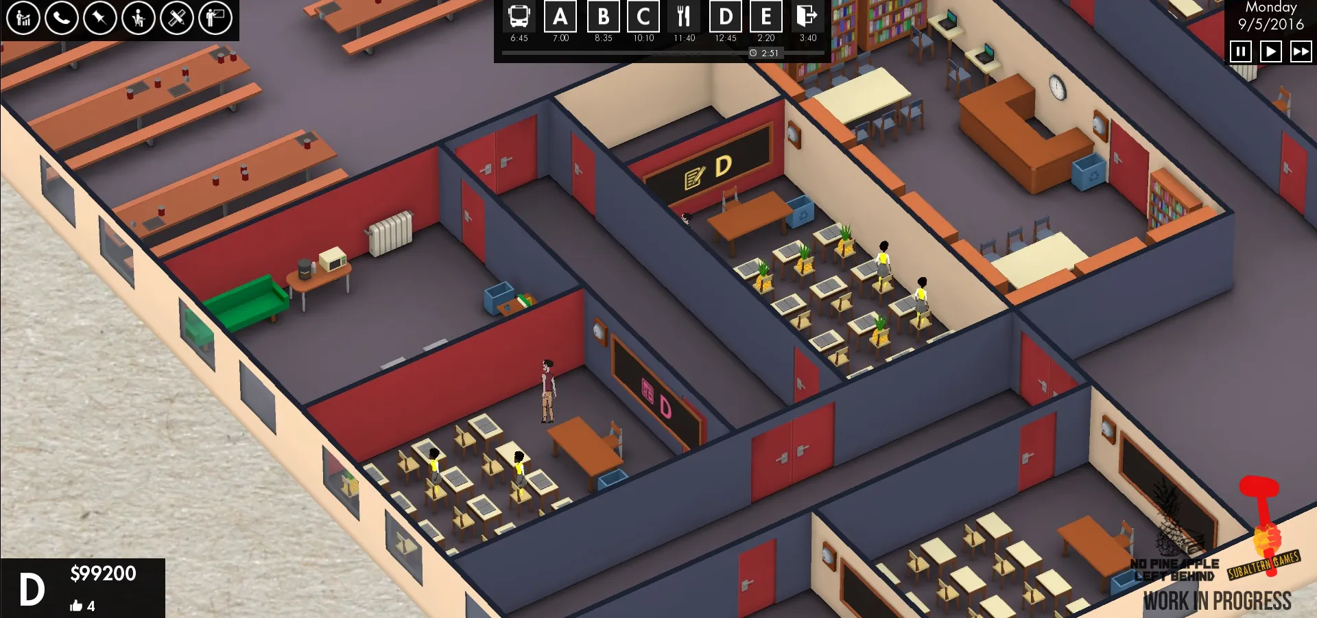 Turn Human Students Into Obedient Pineapples In This Upcoming Management Sim