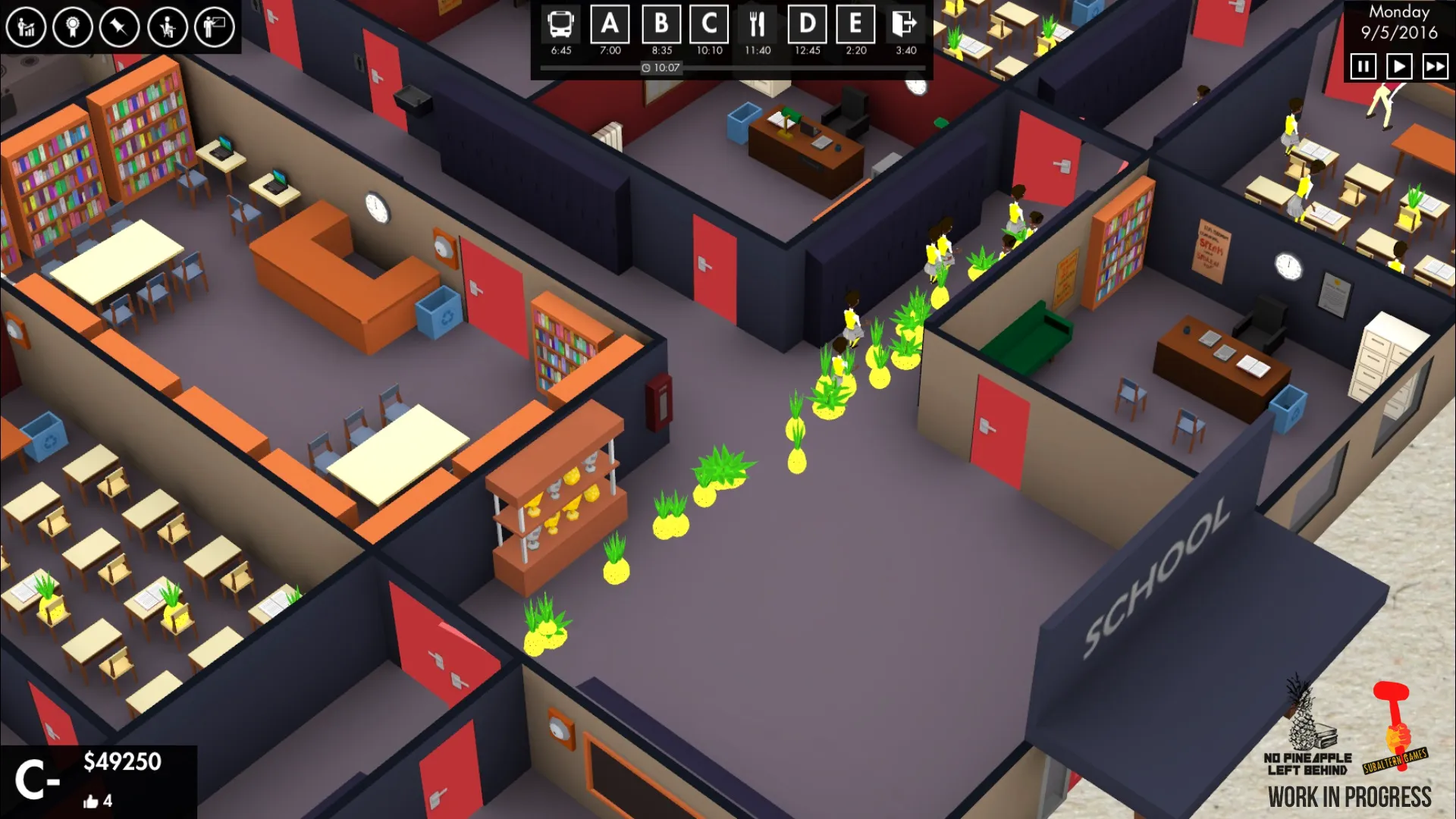 Turn Human Students Into Obedient Pineapples In This Upcoming Management Sim