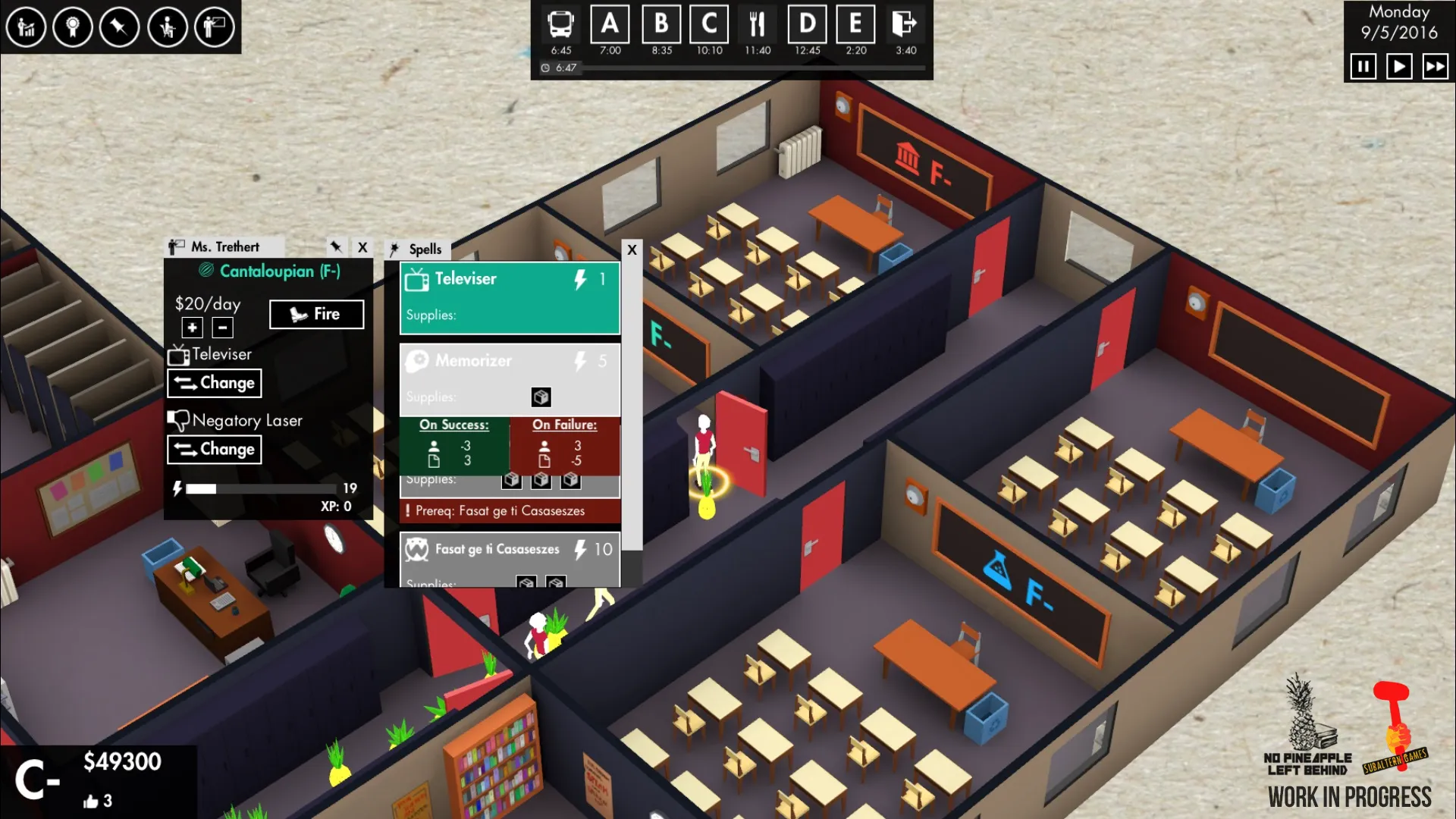 Turn Human Students Into Obedient Pineapples In This Upcoming Management Sim