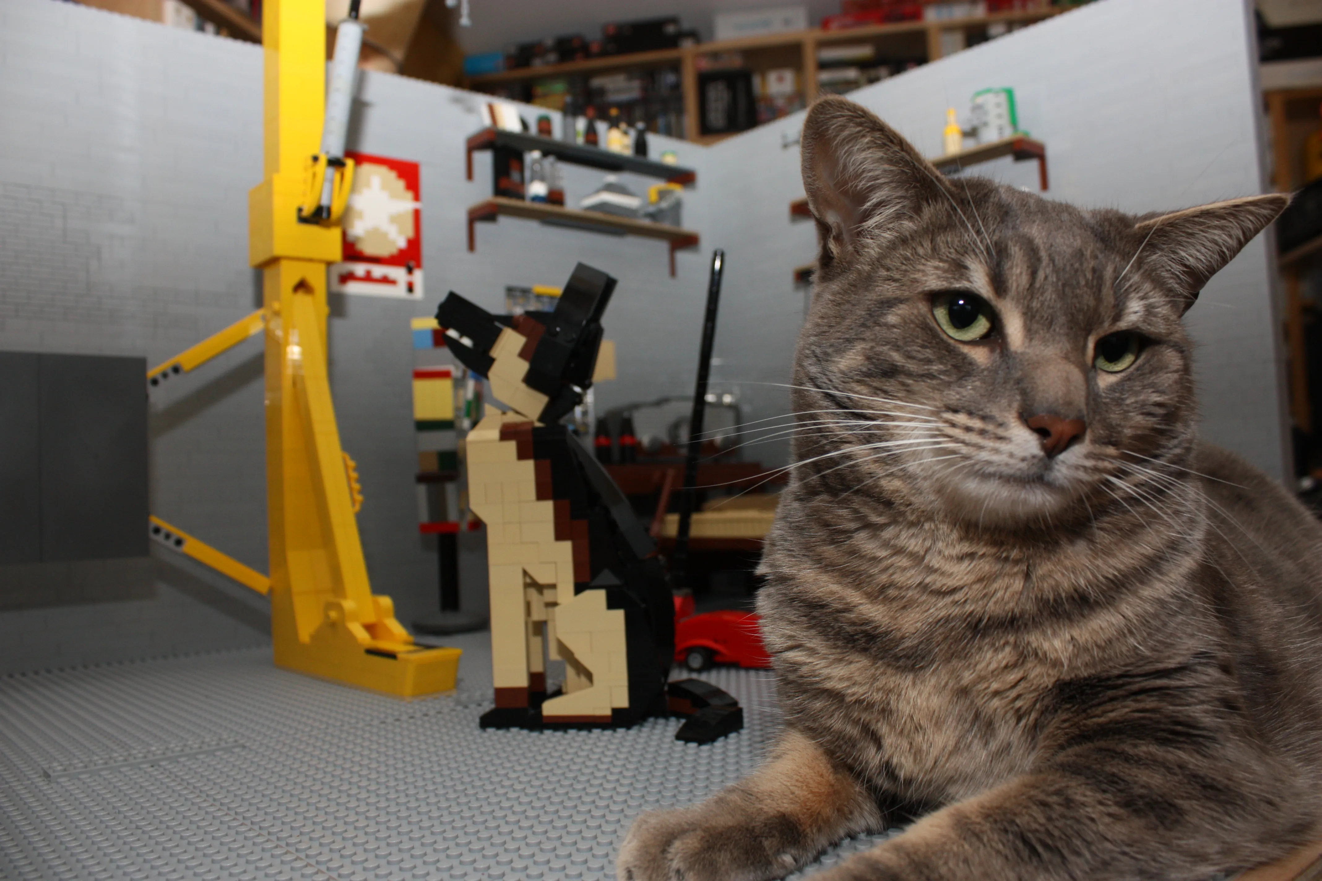 Lego Builder Recreates Entire Fallout 4 Garage, Plus Dogmeat