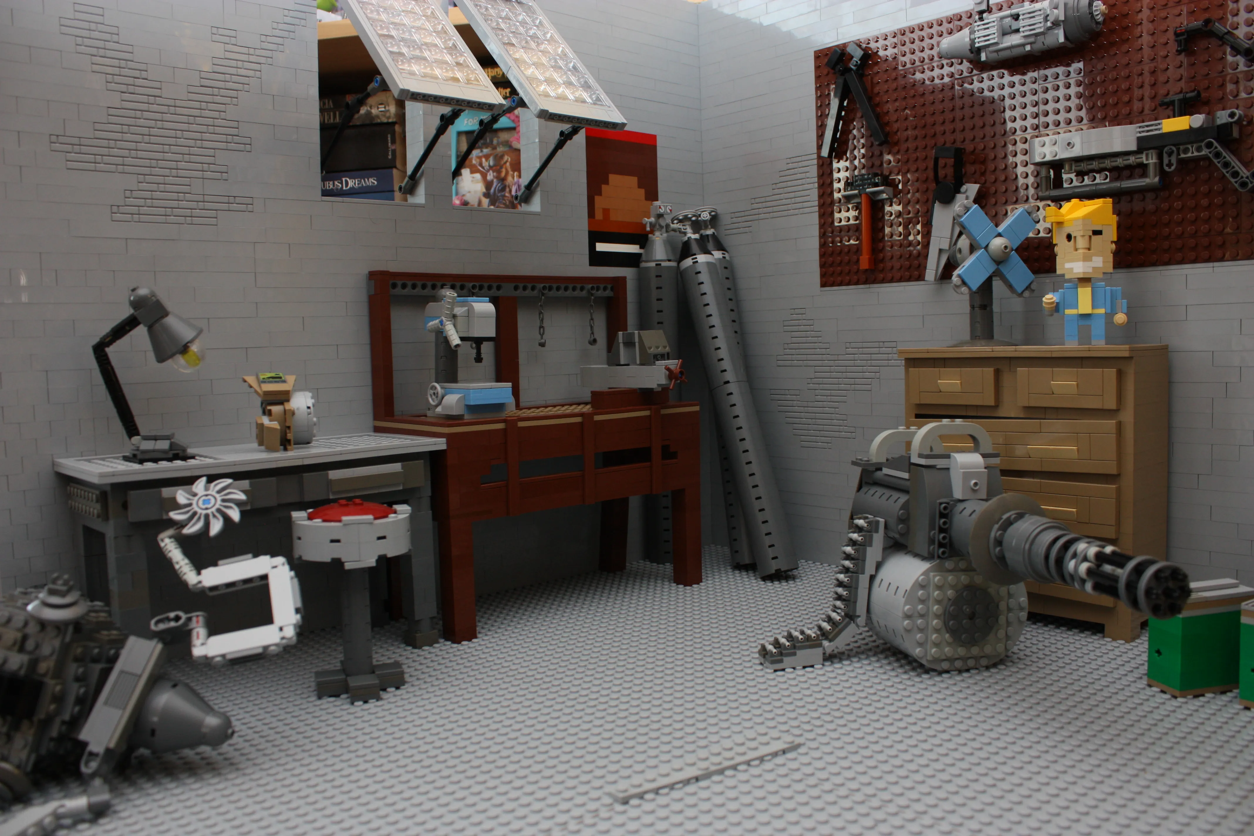 Lego Builder Recreates Entire Fallout 4 Garage, Plus Dogmeat