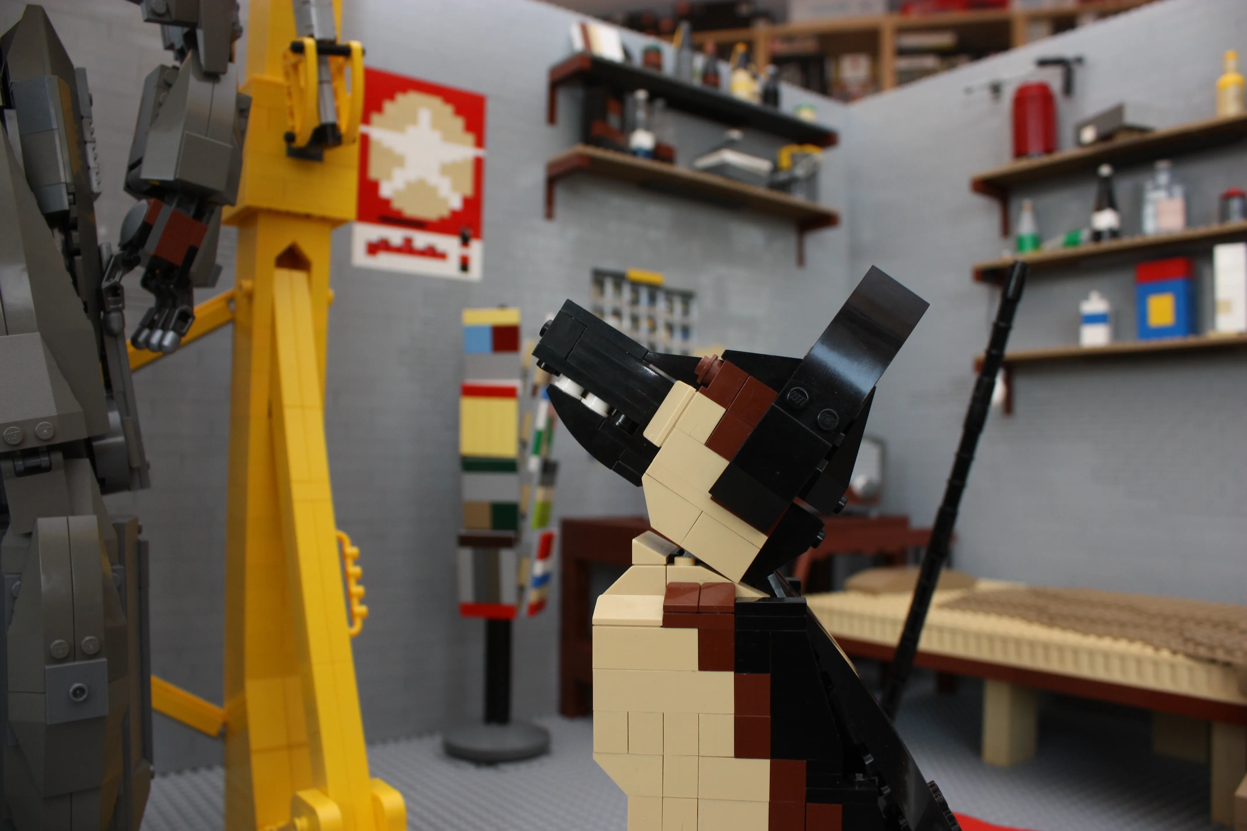 Lego Builder Recreates Entire Fallout 4 Garage, Plus Dogmeat