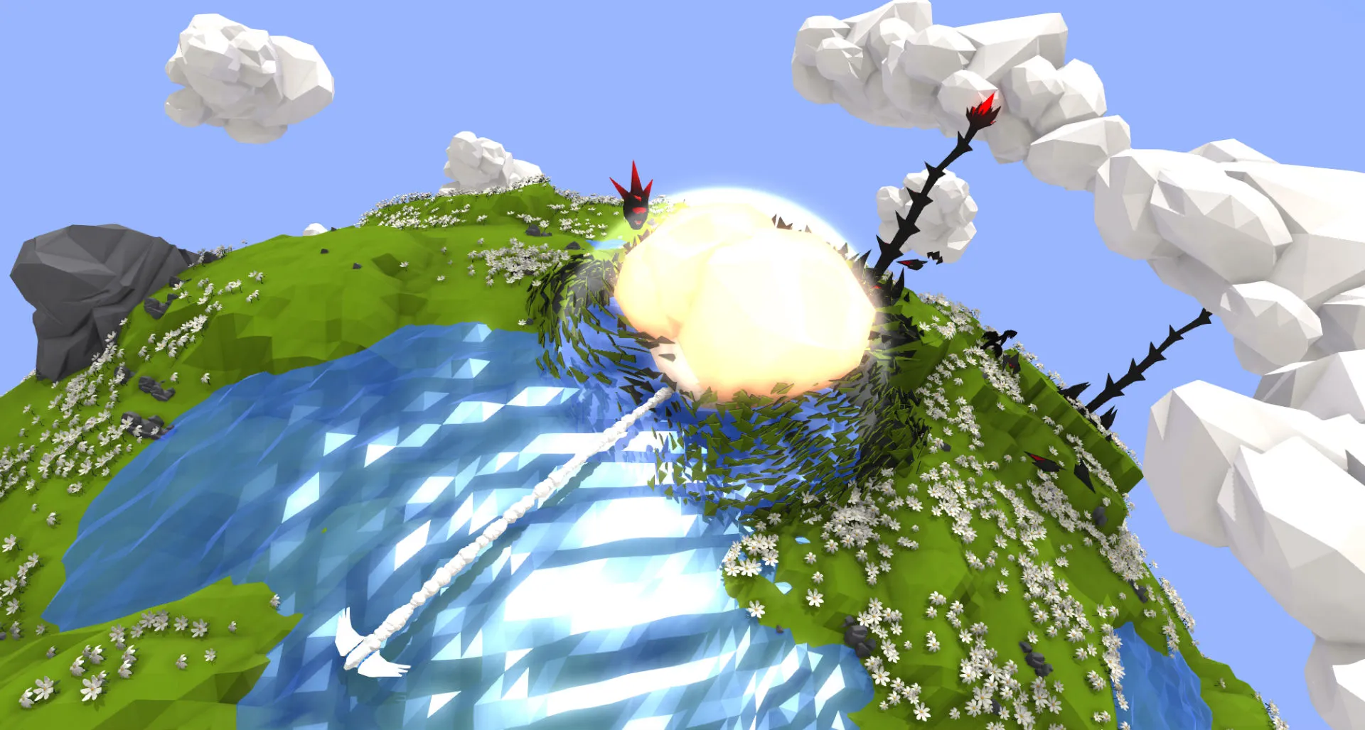 Use Music To Interact With A Fully Destructible Landscape