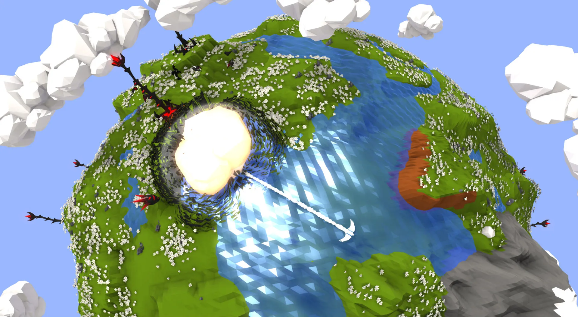 Use Music To Interact With A Fully Destructible Landscape