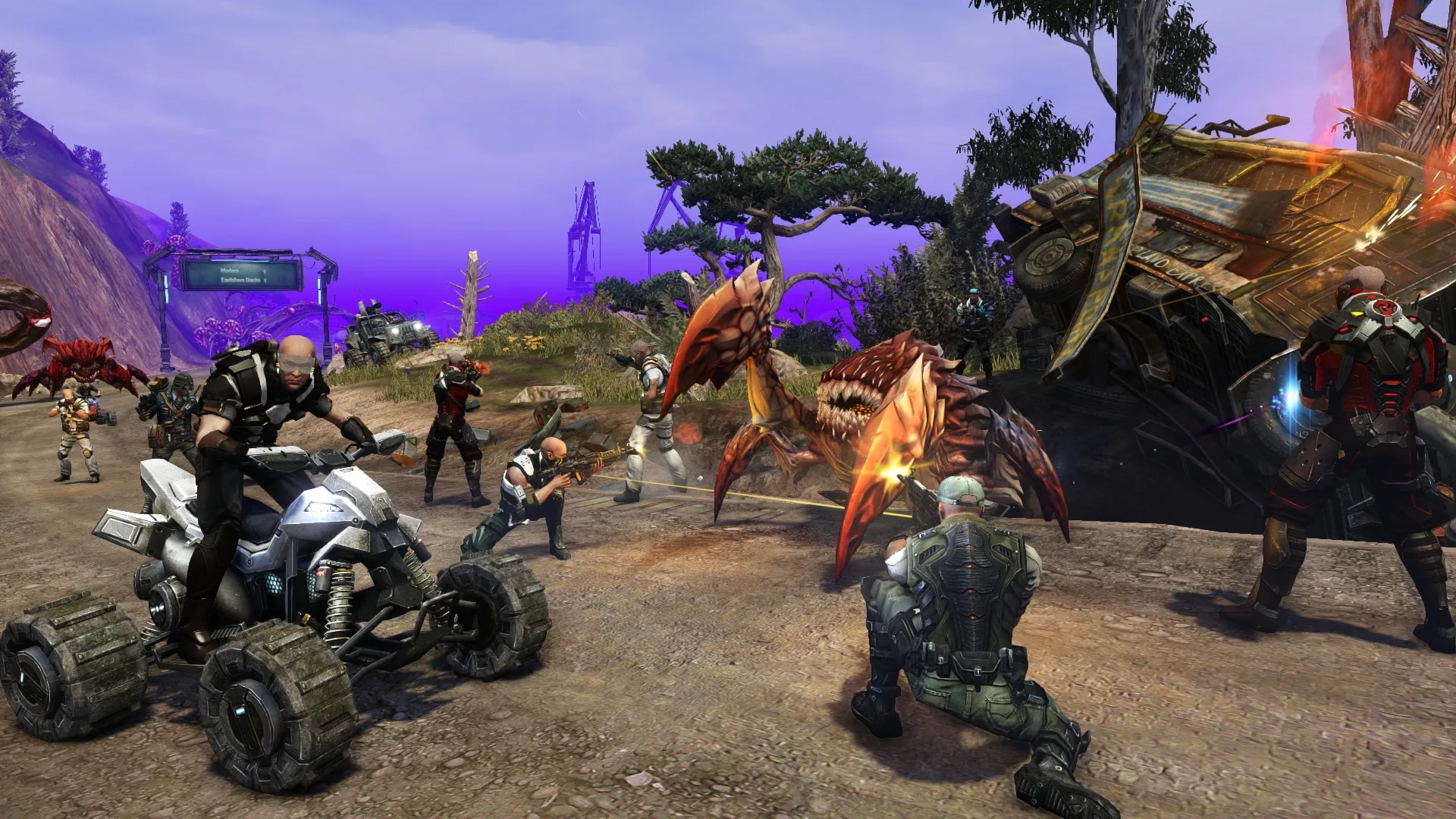 Riding Vehicles And Shooting Lasers