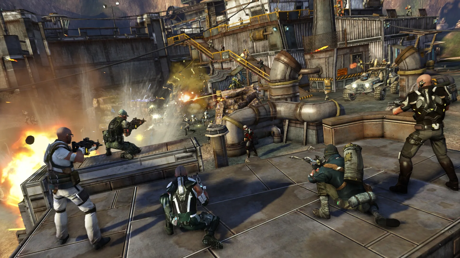 Riding Vehicles And Shooting Lasers