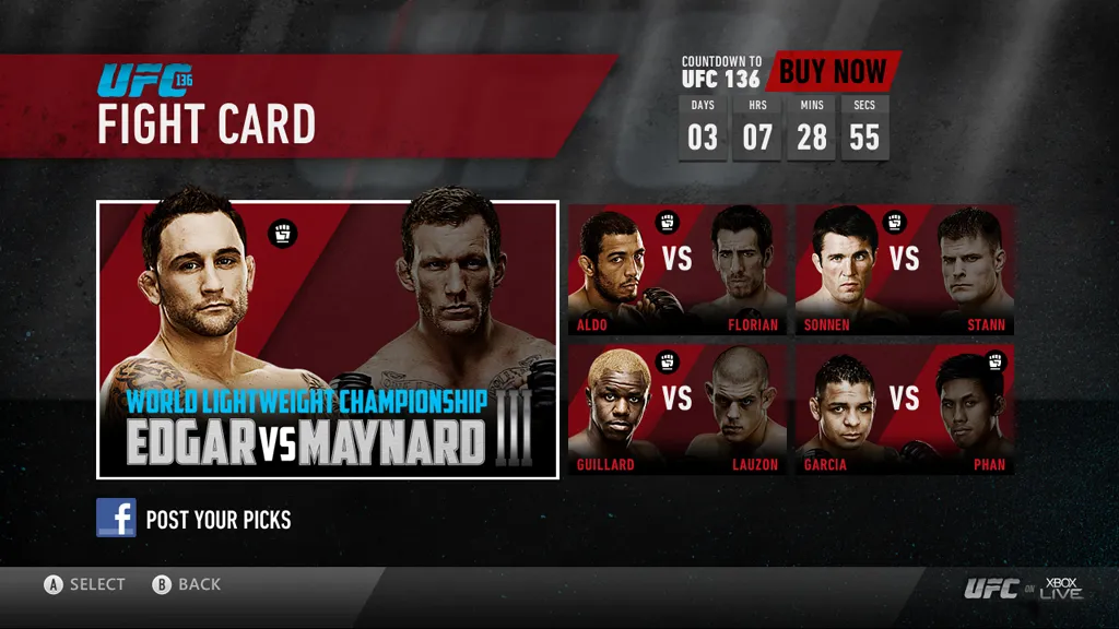 Get A Taste Of UFC On The Xbox 360